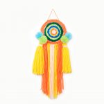 Bright Bold Round Weaving Wall Hanging