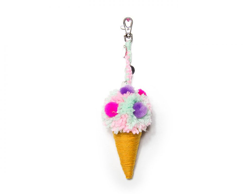 Unicorn Ice Cream Keychain
