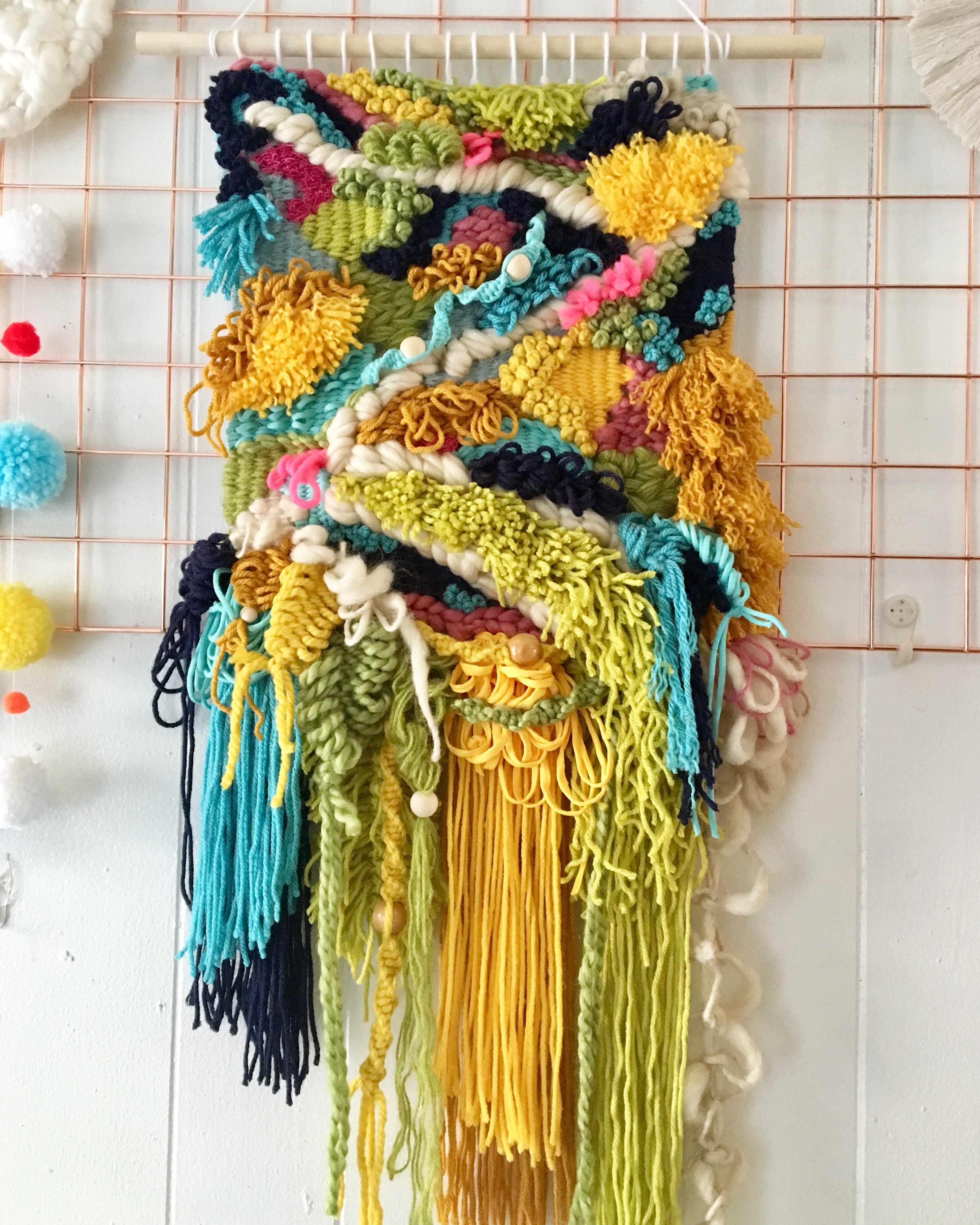 The Freshness of Spring Weaving Wall Hanging- Shop at DipDipLoom